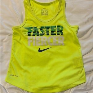 Nike Kids Yellow Dri-FIT Tank Top